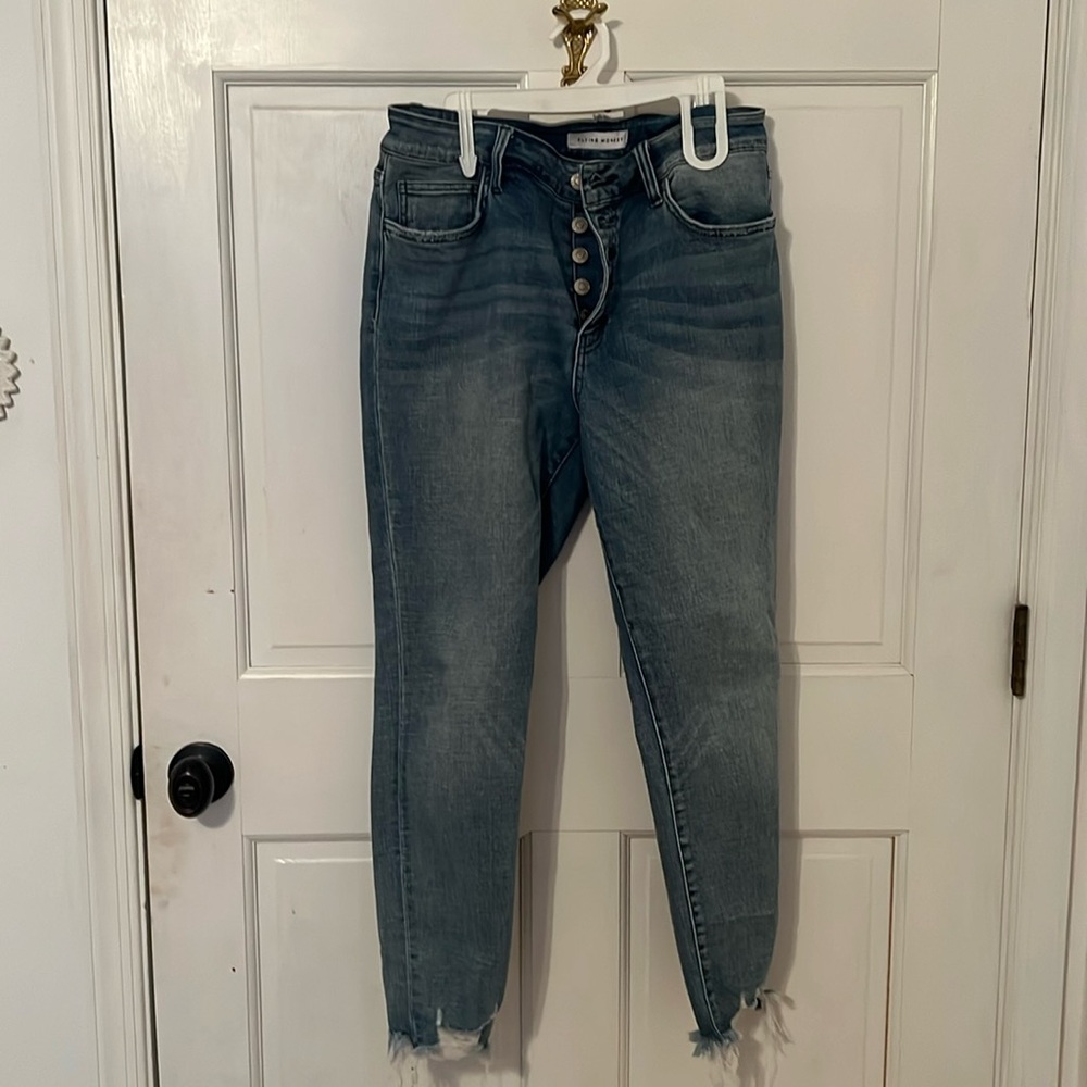 Flying monkey high waisted skinny jeans 🙉